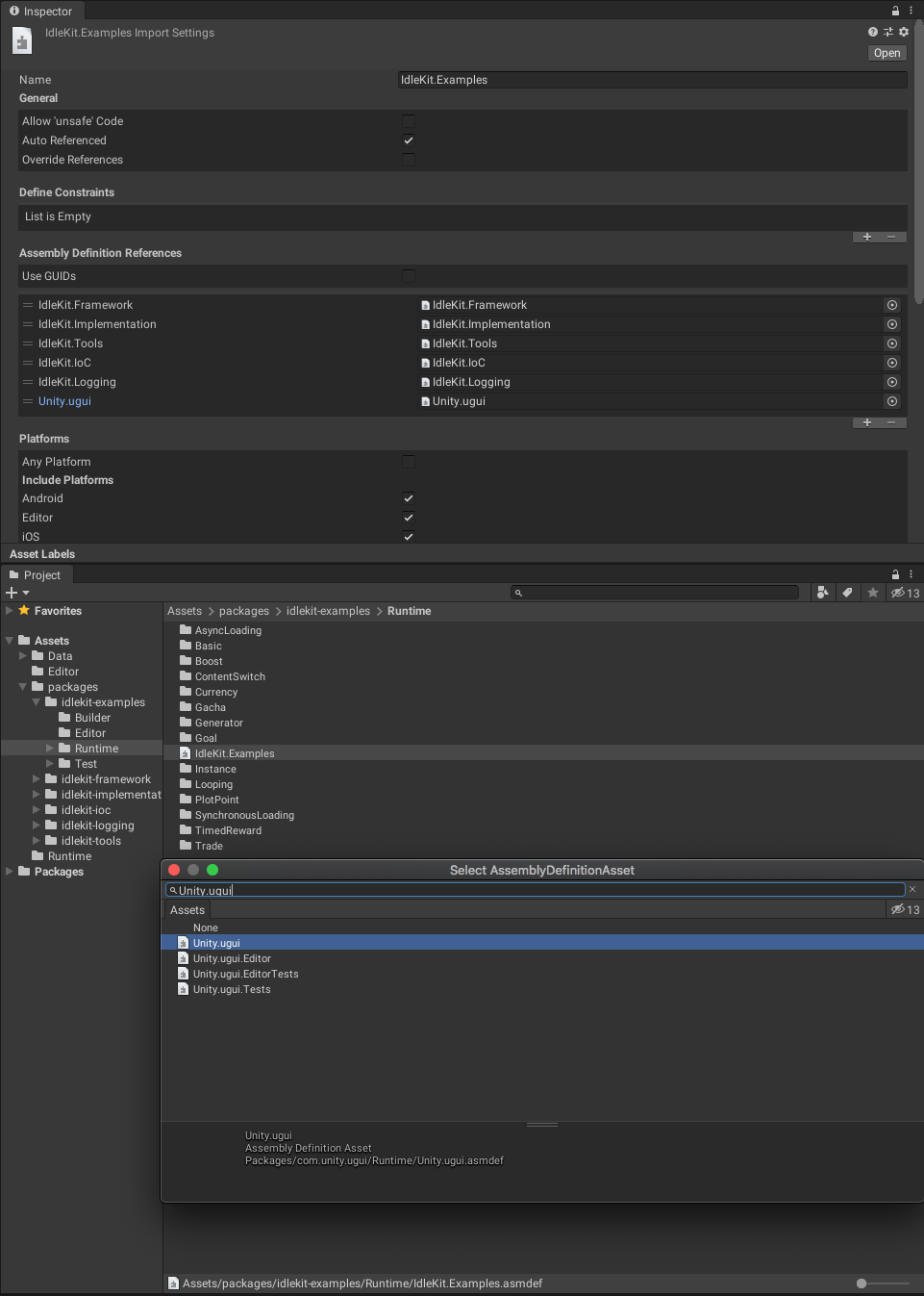 Inspector View for ASMDEF file