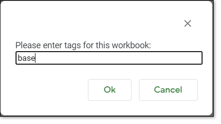 Workbook Tag